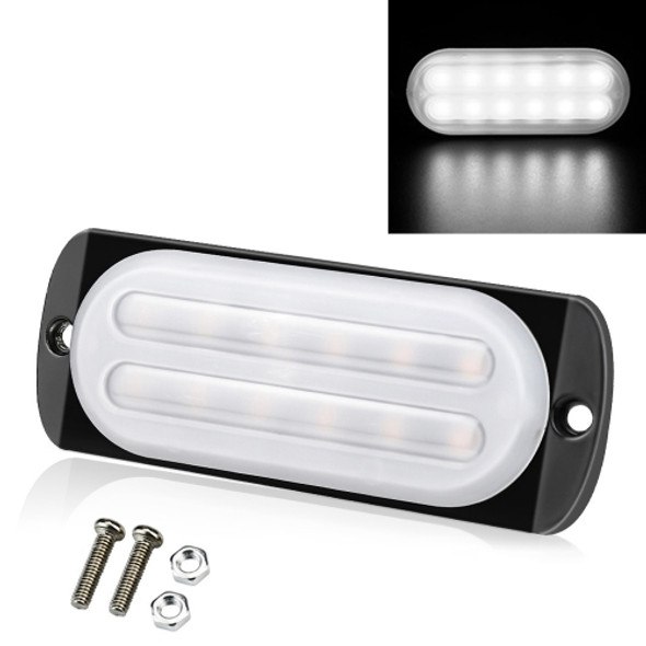 DC12V-24V / 36W Car Truck Emergency Strobe Flash Warning Light 12LEDs Ultra-thin Side Lights(White)