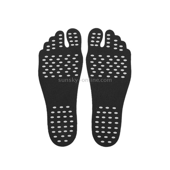 Invisible Anti-slip Summer Beach Sandals Insole Size: XL, Length: 27 cm(Black)