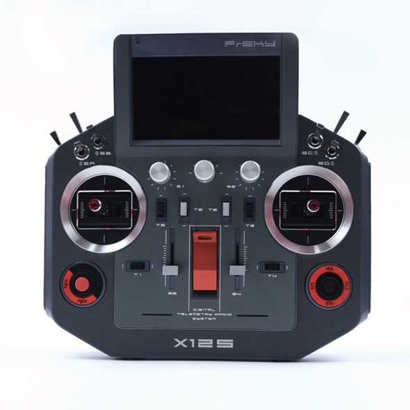 FrSky X12S 16CH Drone Remote Control Transmitter, Built-in GPS, Style:Left Hand Throttle(Leather Texture)