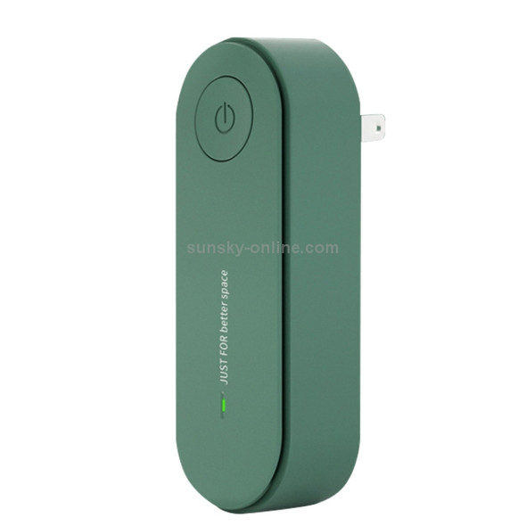 Mini Household Wireless Ultrasonic Deodorizer Vacuum Cleaner Dust Mite Controller, US Plug(Green)