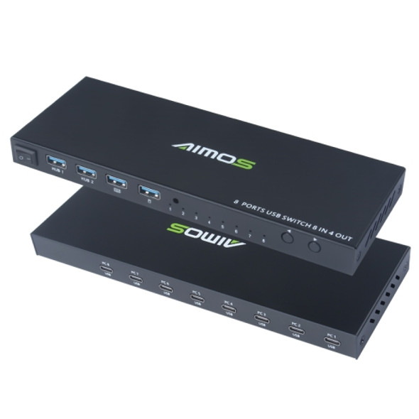 AIMOS AM-KM804 USB 8 In 4 Out Switch