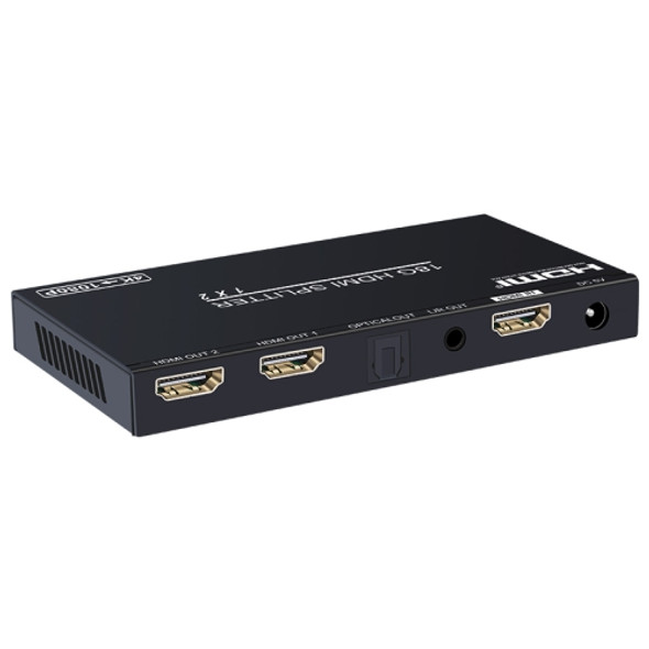 AIMOS AM-B12SA 1 In 2 Out 1x2 Multi-viewer HDMI 2.0 Splitter, US Plug