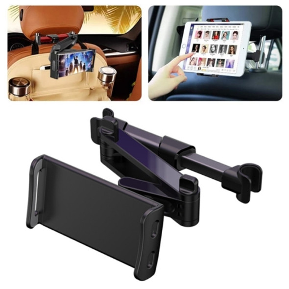 CHZ-06 Retractable Car Backrest Holder for 7-14 inch Mobile Phones / Tablets (Black)