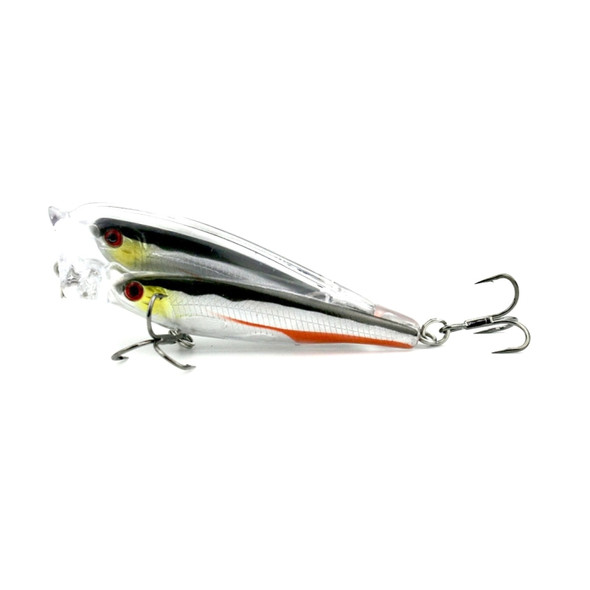 HENGJIA Artificial Fishing Lures Sets Popper Bionic Fishing Bait with Hooks, Length: 8 cm, Random Style and Color Delivery