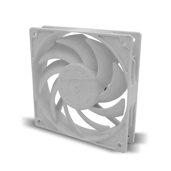 F140 Computer CPU Radiator Cooling Fan (White)