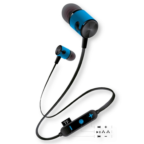 MG-G20 Bluetooth 4.2 Sport Wireless Bluetooth Earphone, Support Card(Blue)