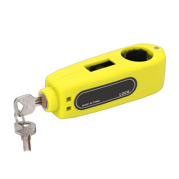 Speedpark Motorcycles Handle Anti-theft Lock Horn Lock (Yellow)