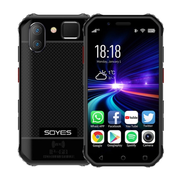 SOYES S10 3GB+32GB, Dual Back Camera, Face ID & Fingerprint Identification, 3.0 inch Android 6.0 MTK6737M Quad Core up to 1.3GHz, Dual SIM, Bluetooth, WiFi, GPS, NFC, Network: 4G, Support Google Play(Black)