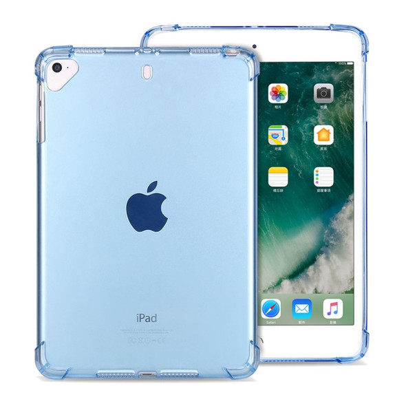 Highly Transparent TPU Full Thicken Corners Shockproof Protective Case for iPad Pro 12.9 (2018) (Blue)