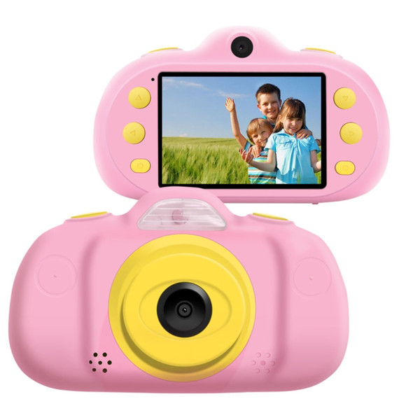 P8 2.4 inch Eight-megapixel Dual-lens Children Camera, Support for 32GB TF Card(Pink)