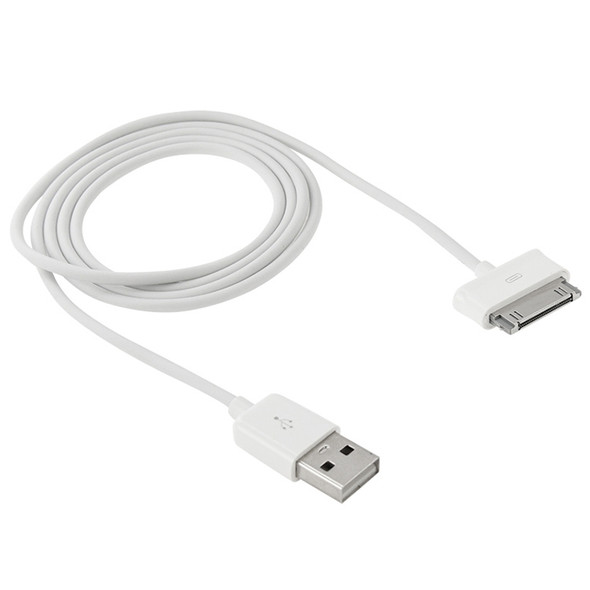 1m 30 Pin to USB Data Charging Sync Cable, For Galaxy Tab 7.0 Plus / Galaxy Tab 7.7 / Galaxy Tab 7 / P1000 / Galaxy Tab 10.1 / P7100 / Galaxy Tab 8.9 / P7300 / Galaxy Tab 10.1 / Galaxy Note 10.1 / Galaxy Note 8.0(White)