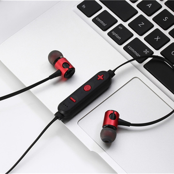 MG-G20 Bluetooth 4.2 Sport Wireless Bluetooth Earphone, Support Card(Red)