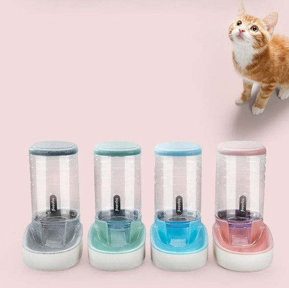 Hipidog Pet Automatic Feeder Cat & Dog Waterer Feeding Bowl Combined Grain Storage Bucket(Feeder (Pink))