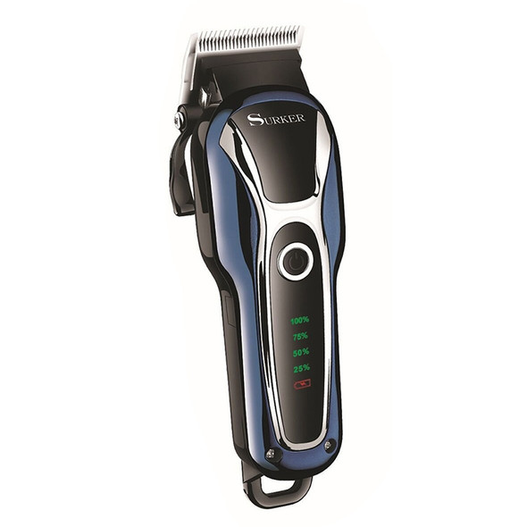 Surker SK-803 High-power LCD Hair Clipper Plug-in Dual-use Electric Clippers(Blue)