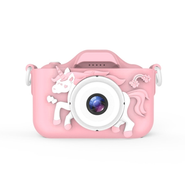 Q8 Children Camera HD Dual-lens Camera Cartoon Children Digital Camera, Style:2.0MP(Pink)