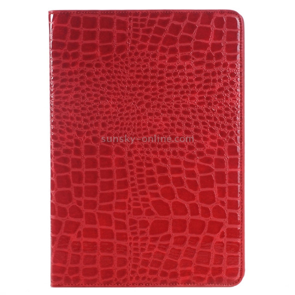 Crocodile Texture Horizontal Flip Leather Case with Holder & Card Slots & Wallet for Galaxy Tab A 9.7 / T550 / T555 / P550 /P555(Red)