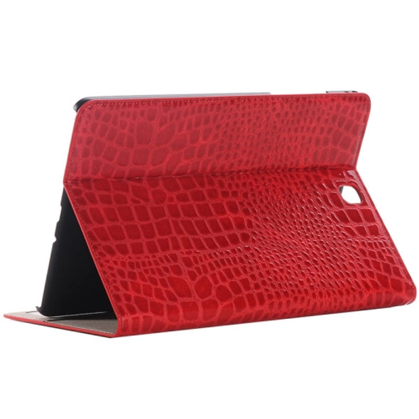 Crocodile Texture Horizontal Flip Leather Case with Holder & Card Slots & Wallet for Galaxy Tab A 9.7 / T550 / T555 / P550 /P555(Red)