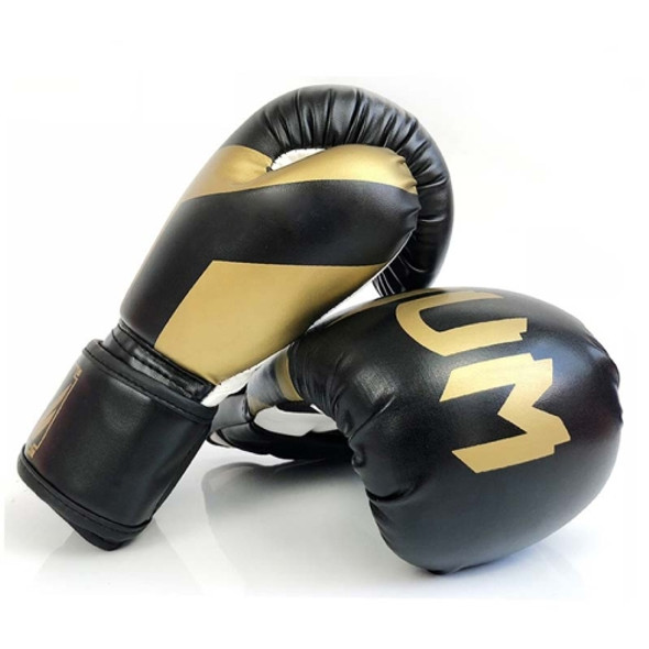 NW-036 Boxing Gloves Adult Professional Training Gloves Fighting Gloves Muay Thai Fighting Gloves, Size: 6oz(Black)