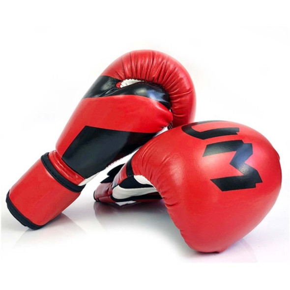 NW-036 Boxing Gloves Adult Professional Training Gloves Fighting Gloves Muay Thai Fighting Gloves, Size: 6oz(Red)
