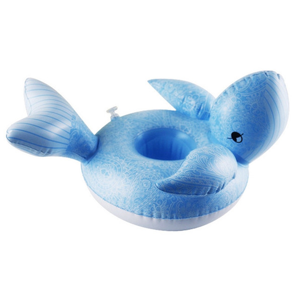 PVC Whale Shape Inflatable Coaster Water Cup Holder, Size:34 x 28cm