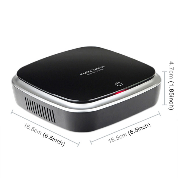 XJ-002 Car / Household Smart Touch Control Air Purifier Negative Ions Air Cleaner(Black)