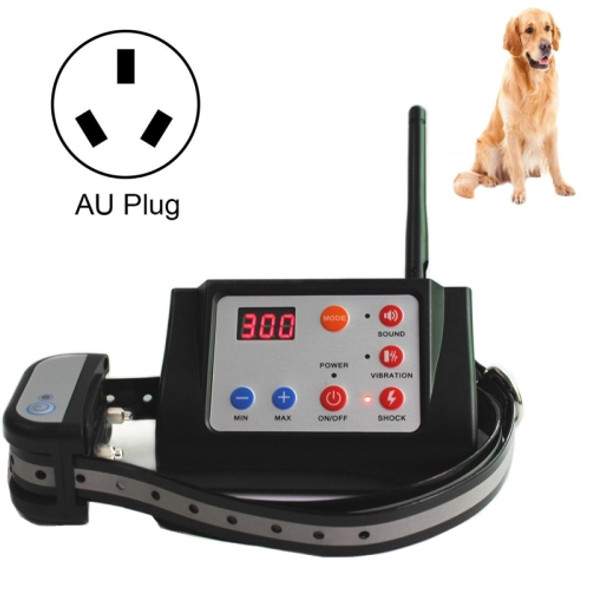 2 In 1 Smart Wireless Waterproof Fence Remote Dog Trainer with Collar, Style:580G(AU Plug)