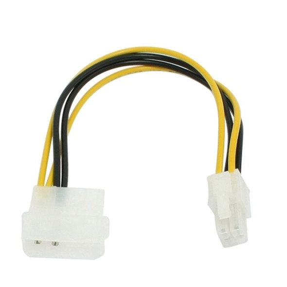 Motherboard Molex IDE 2-pin to 4-Pin ATX P4 12V ATX CPU Power Connector Adapter Cable