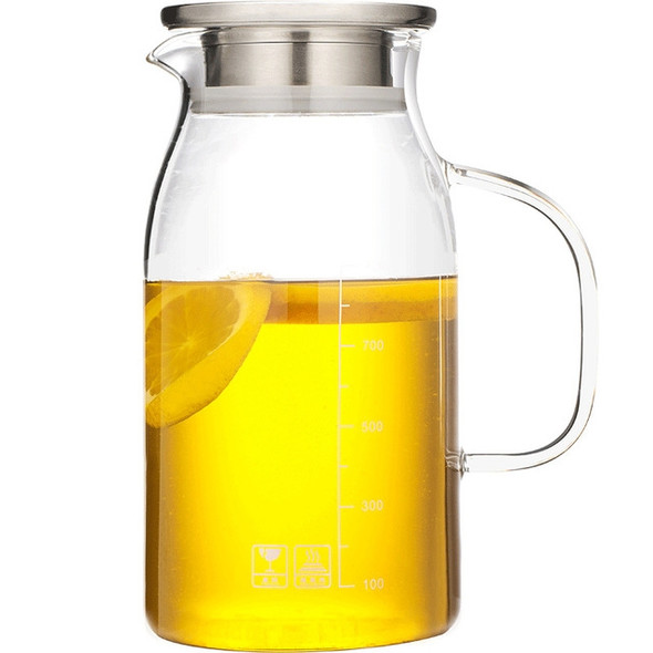 Large-capacity High-borosilicate Heat Resistant Filter Glass Cold Tea Pot, Capacity: 1800ml
