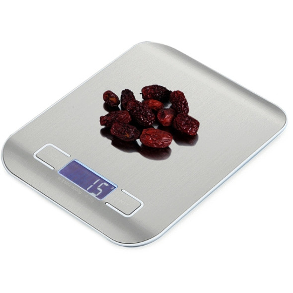 BOH-2012 Digital Multi-function Stainless Steel Food Kitchen Scale with LCD Display, Specification: 10kg/1g (Silver)