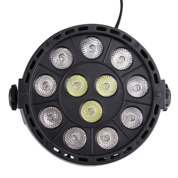 KD-12W 12 LED PAR Light Stage Light, with LED Display, Master / Slave / DMX512 / Auto Run Modes, EU Plug