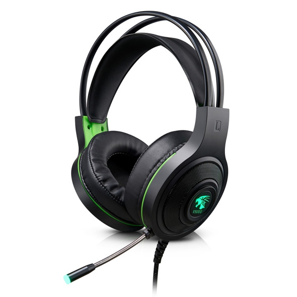 HAMTOD V5000 Dual 3.5mm + USB Interface Wired Gaming Headset, Cable Length: 2.1m(Black)