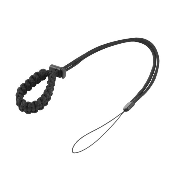 PULUZ Braided Sport Anti-lost Camera Adjustable Wrist Strap (Black)