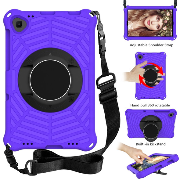 For Xiaomi Mi Pad 4 Plus Spider King EVA Protective Case with Adjustable Shoulder Strap & Holder(Purple)