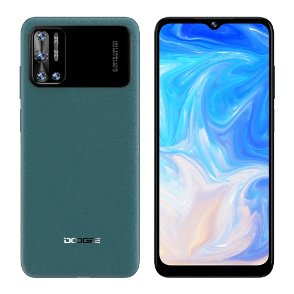 [HK Warehouse] DOOGEE N40 Pro, 6GB+128GB, Quad Back Cameras, Face ID & Side Fingerprint Identification, 6380mAh Battery, 6.52 inch Android 11 MTK Helio P60 Octa Core up to 2.0GHz, Network: 4G, Dual SIM, OTG (Green)