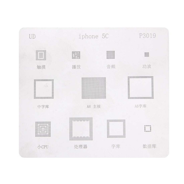 Mobile Phone Rework Repair BGA Reballing Stencils for iPhone 5C