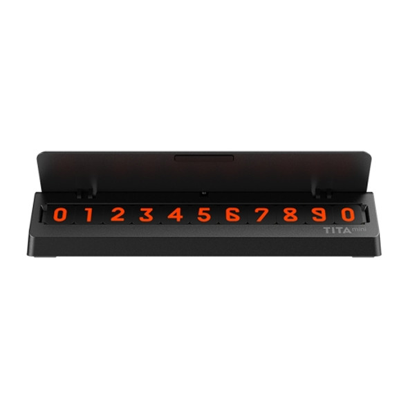 Original Xiaomi TITA-mini Car Temporary Parking Number Plate Parking Card (Black)