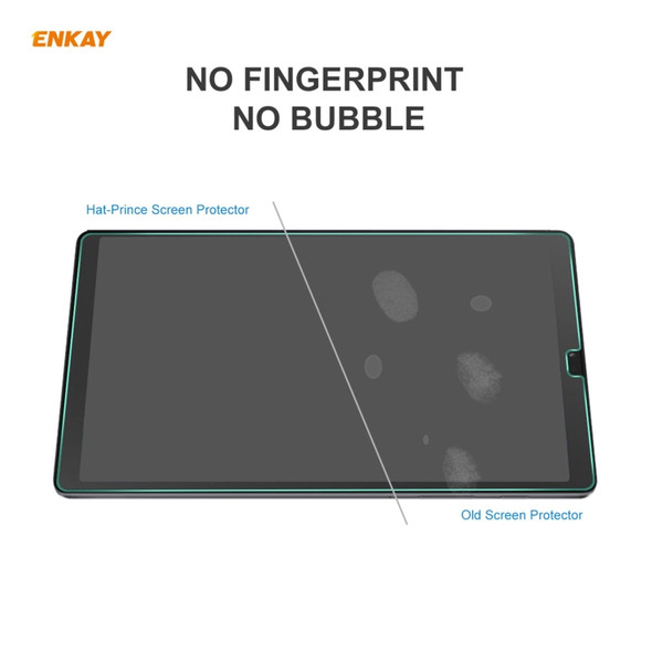 2 PCS For Samsung Galaxy Tab A7 Lite 8.7 T220 / T225 ENKAY Hat-Prince 0.33mm 9H Surface Hardness 2.5D Explosion-proof Tempered Glass Protector Film