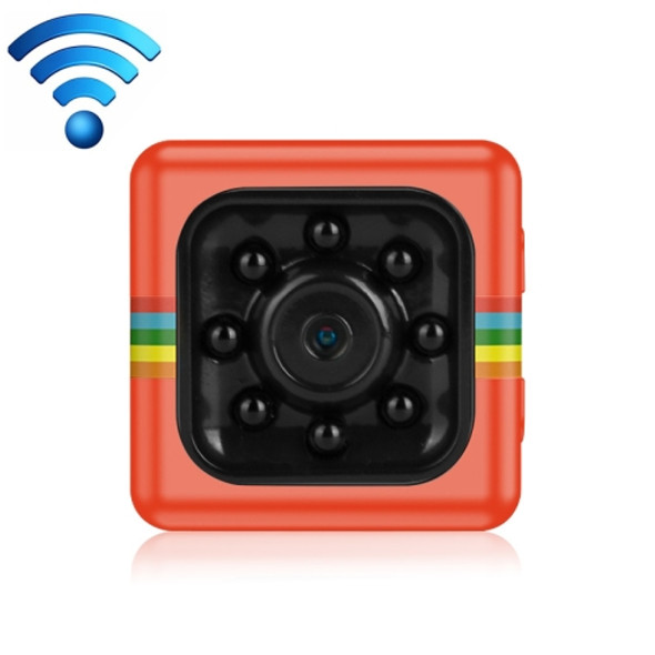 SQ11 Home HD 1080P 8 LEDs Mini WiFi Camera, Support Night Vision & Motion Detection & TF Card(Red)