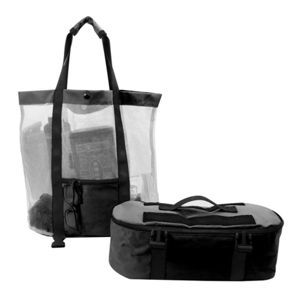 STSNB-001 Outdoor Leisure 2 in 1 Detachable Beach Storage Bag Insulation Bag(Black)
