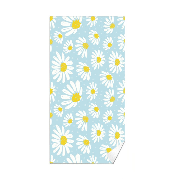 Double-Faced Velvet Quick-Drying Beach Towel Printed Microfiber Beach Swimming Towel, Size: 160 x 80cm(Daisy)