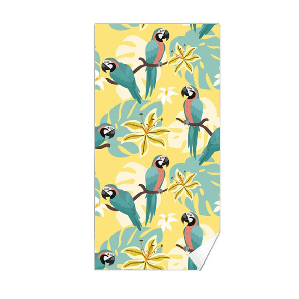 Double-Faced Velvet Quick-Drying Beach Towel Printed Microfiber Beach Swimming Towel, Size: 160 x 80cm(Parrot)
