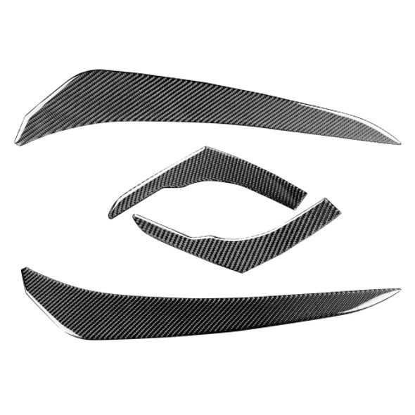 4 PCS / Set Carbon Fiber Car Light Eyebrow Decorative Sticker for Toyota 4Runner 2010-2020