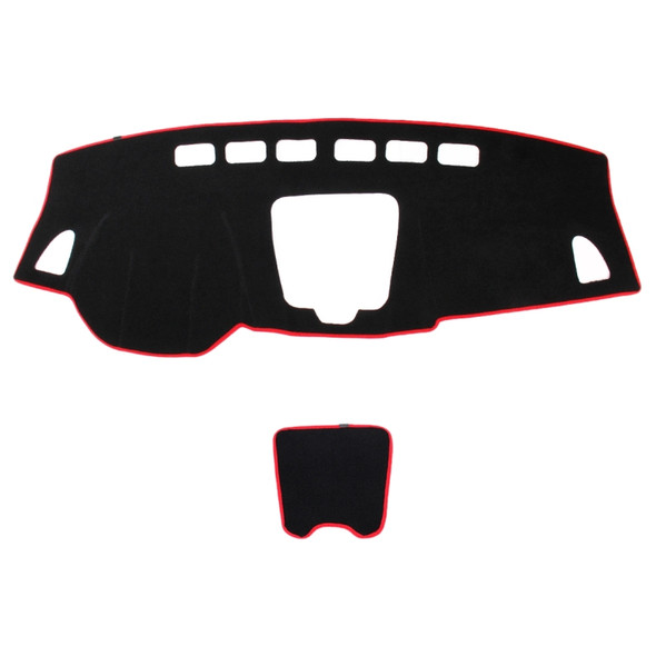 Car Light Instrument Panel Sunscreen Dark Mats Cover for Venucia B50 / R50(Red)