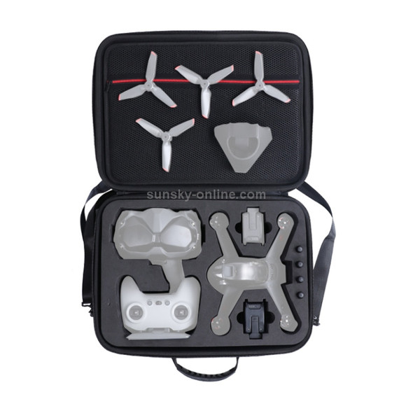 RUIGPRO for DJI FPV Portable Single Shoulder Storage Box Case Travel Carrying Bag(Black)
