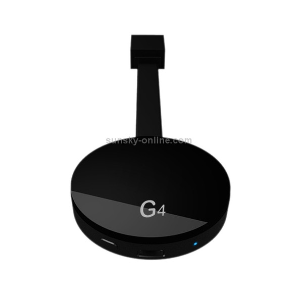 G4 Wireless WiFi Display Dongle Receiver Airplay Miracast DLNA TV Stick for iPhone, Samsung, and other Android Smartphones, Dual Core Cortex A7 up to 1.5GHz (Black)