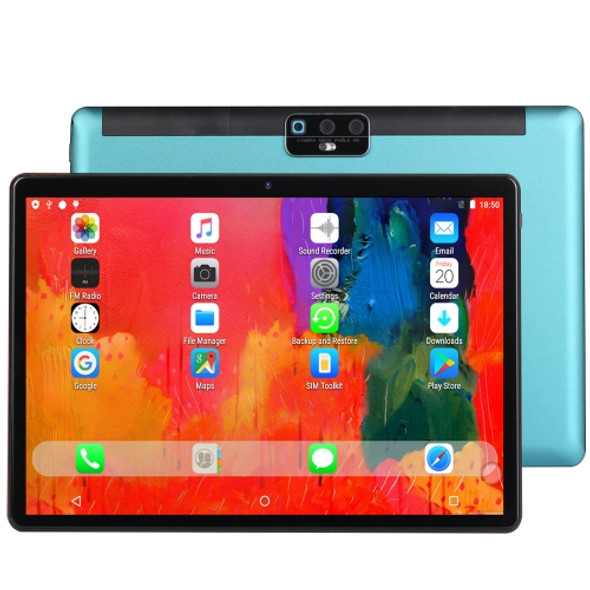 BDF H1 4G Phone Call Tablet PC, 10.1 inch, 2GB+32GB, Android 9.0, SC9863A Octa Core Cortex-A55, Support Dual SIM & Bluetooth & WiFi & GPS, EU Plug(Blue)
