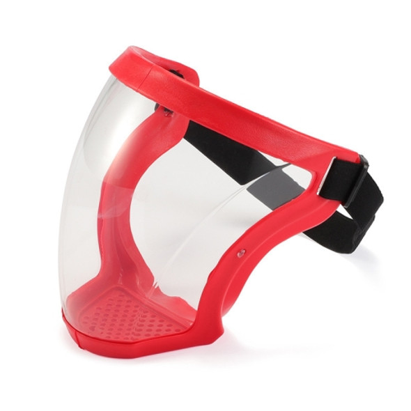 Anti-Droplet Face Shield Space Lens Goggles(Red Frame)