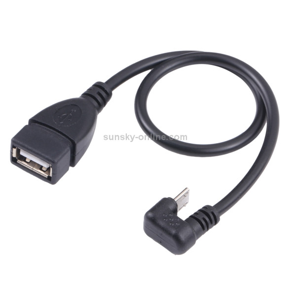 U-shaped Micro USB Male to USB 2.0 Female OTG Data Cable