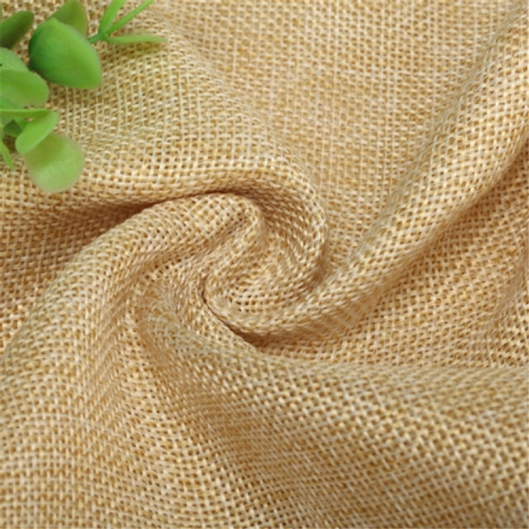 Solid Color Imitation Linen Photography Background Cloth, Size:50x50cm(Yellow)