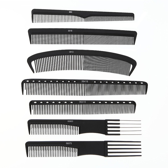 12 PCS Men Haircutting Comb Hair Salon Flat Haircutting Comb(8918)